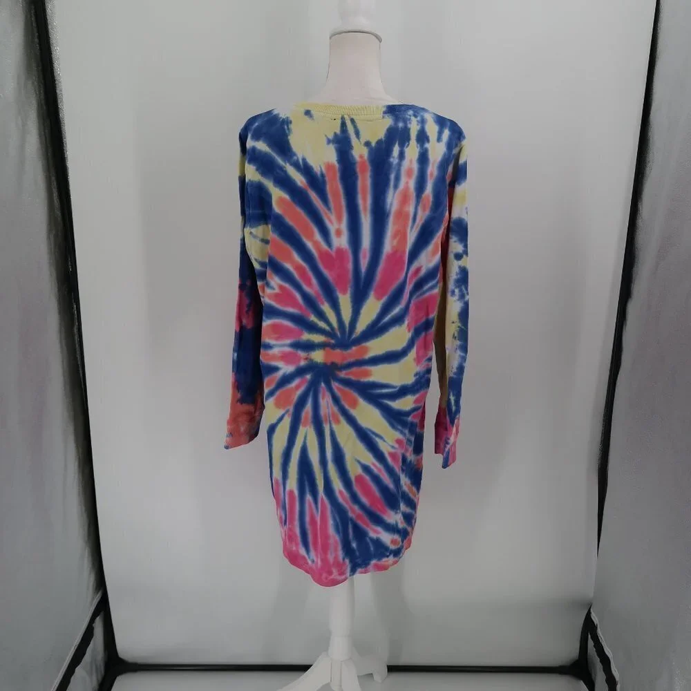 Tommy Hilfiger Long Sleeve Sweatshirt Dress Tie-Dye Size XL NWT - Picture 7 of 7